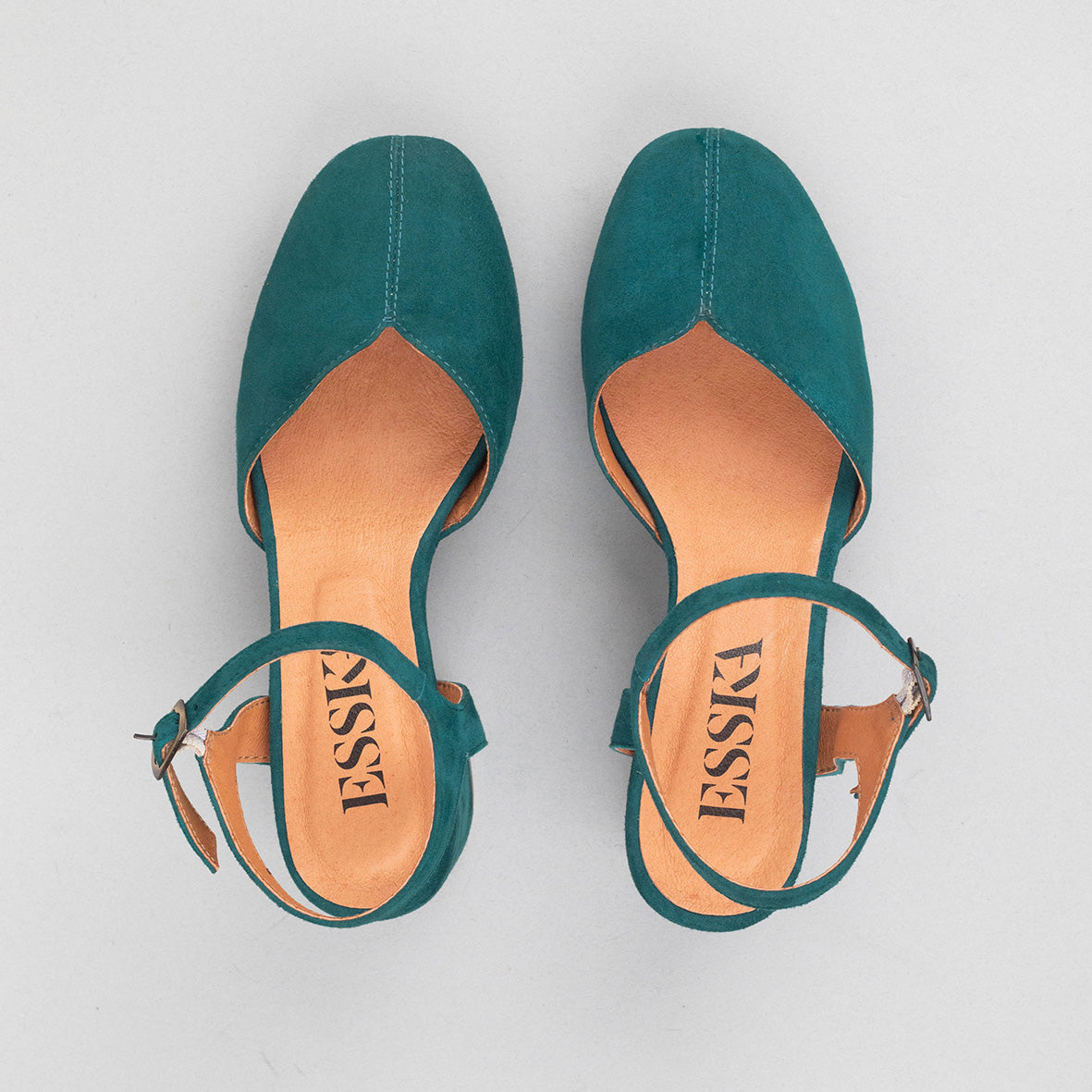 Carol Teal Mid Shoe by Esska