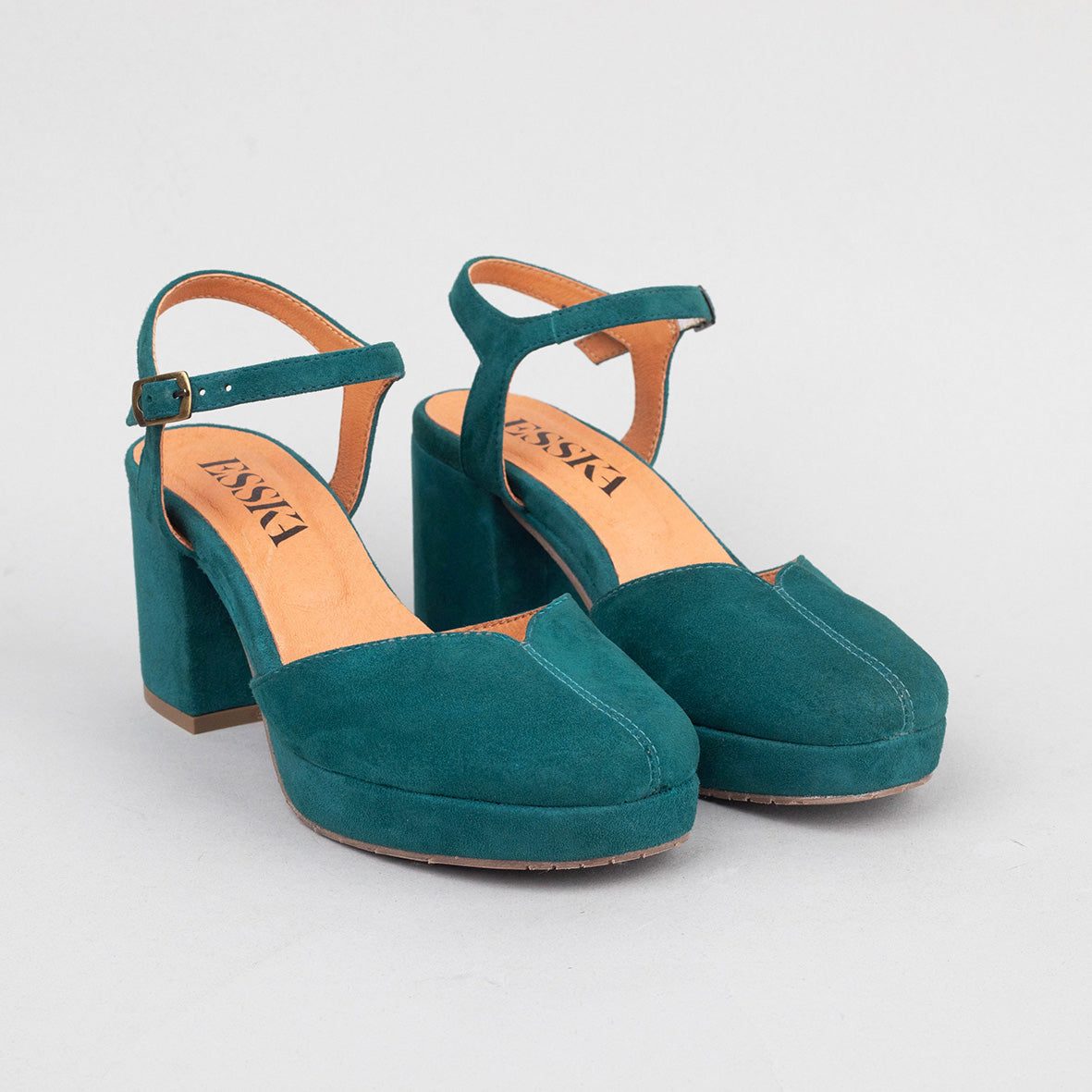 Carol Teal Mid Shoe by Esska