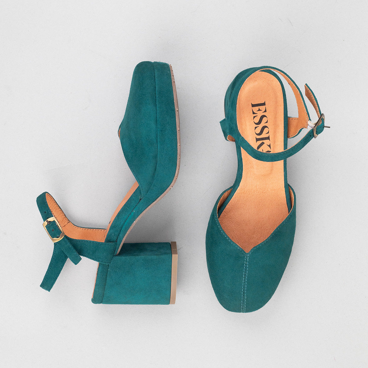 Carol Teal Mid Shoe by Esska