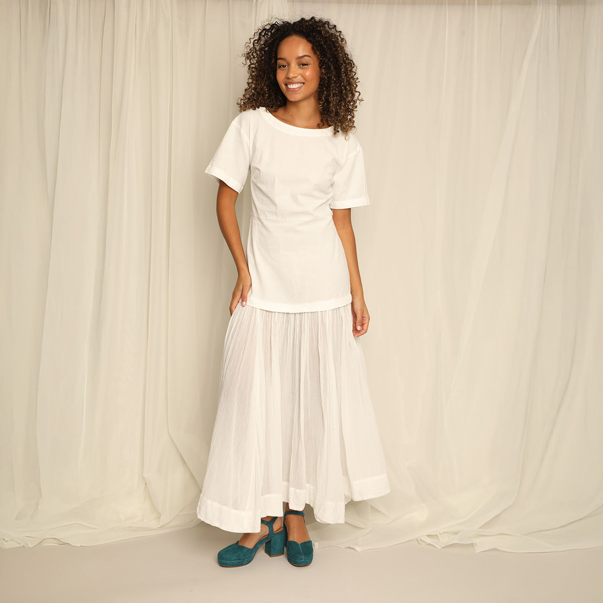 Carol Teal Mid Shoe by Esska