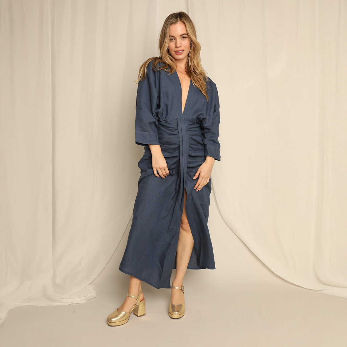 Carol WIDE Vegan Gold Mid Shoe by Esska