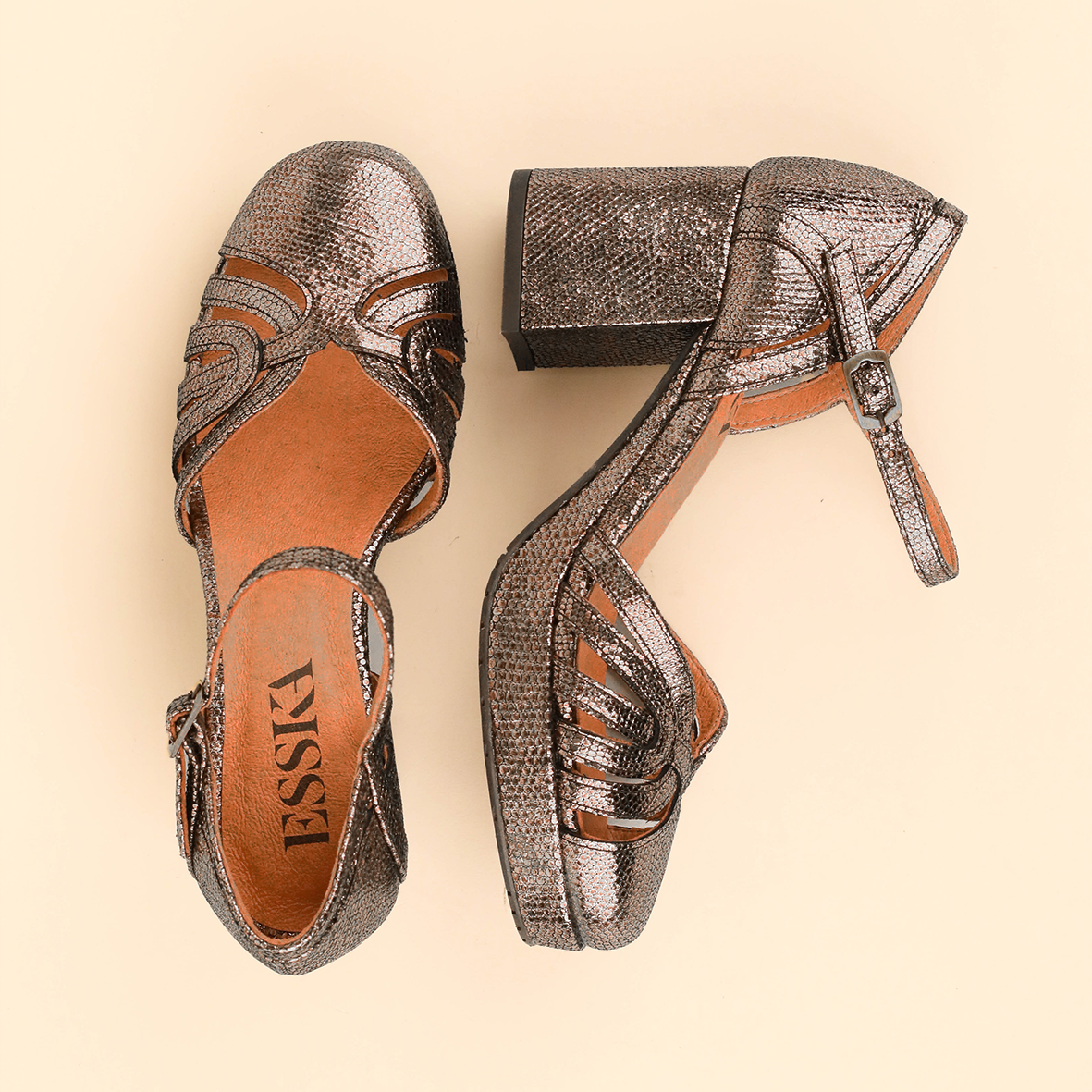 Cecily Metallic Chrome