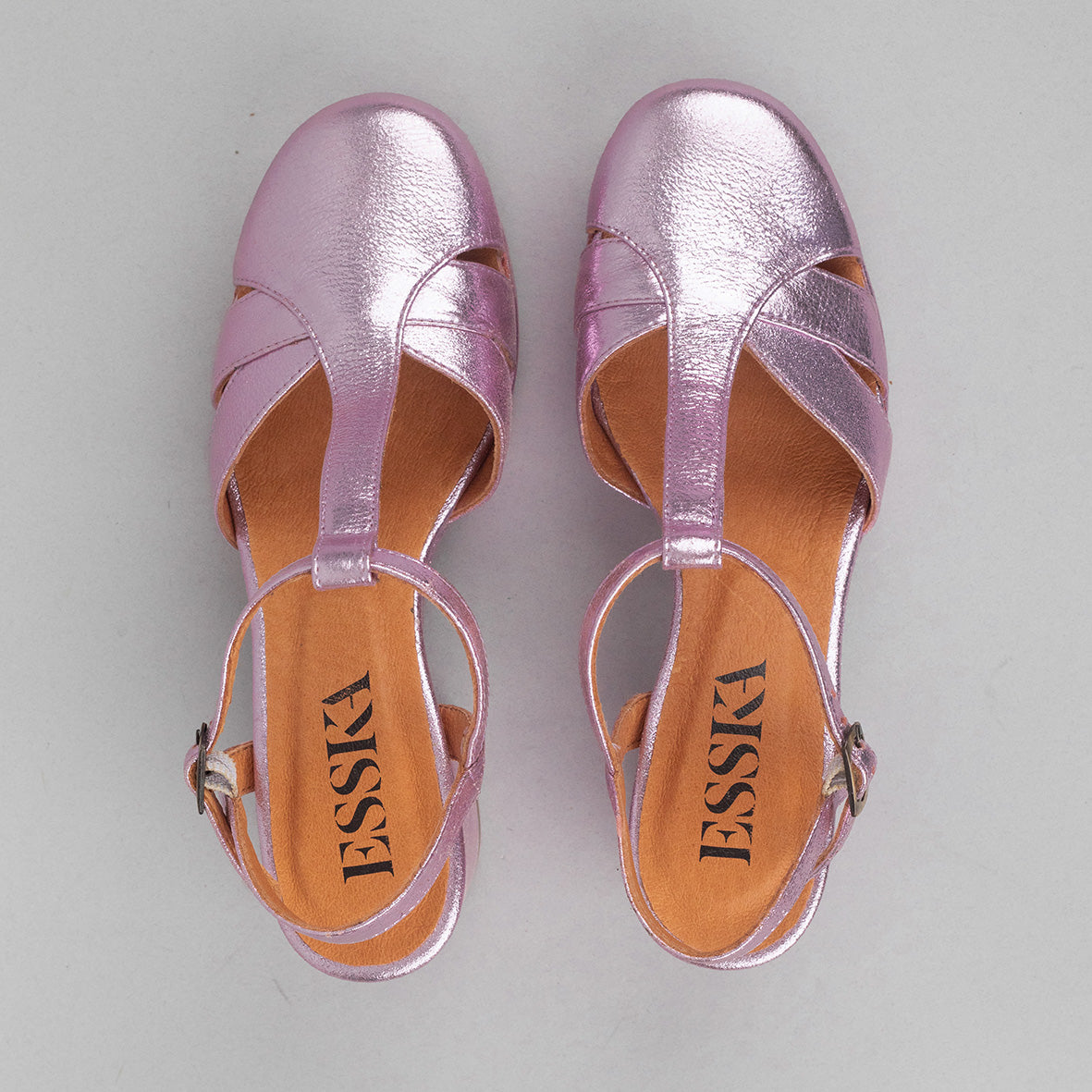 Celeste Metallic Lilac Mid Shoe by Esska Shoes Ltd