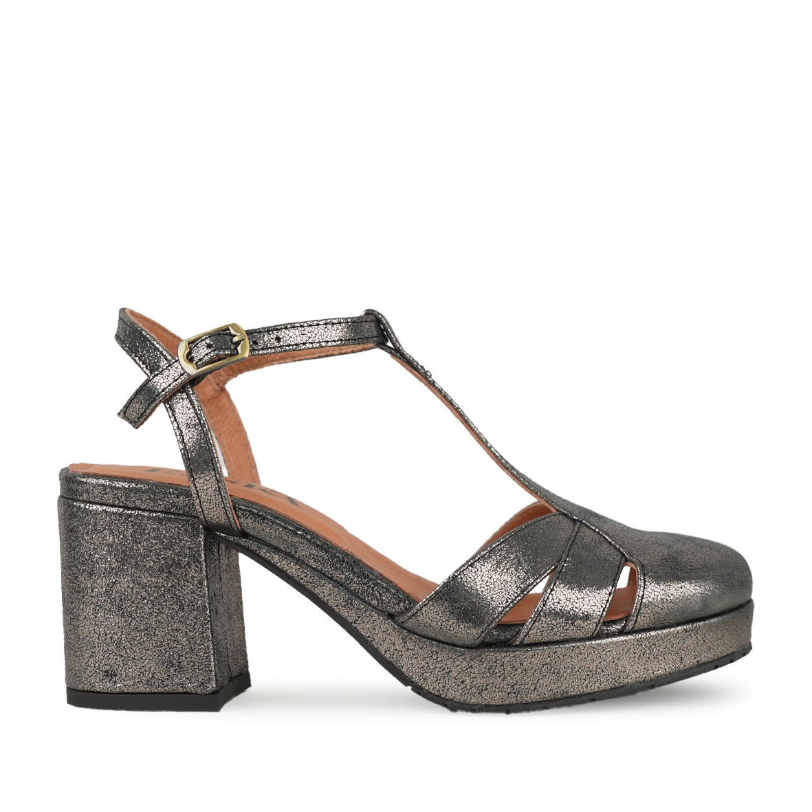 Celeste Metallic Iron Mid Shoe by Esska