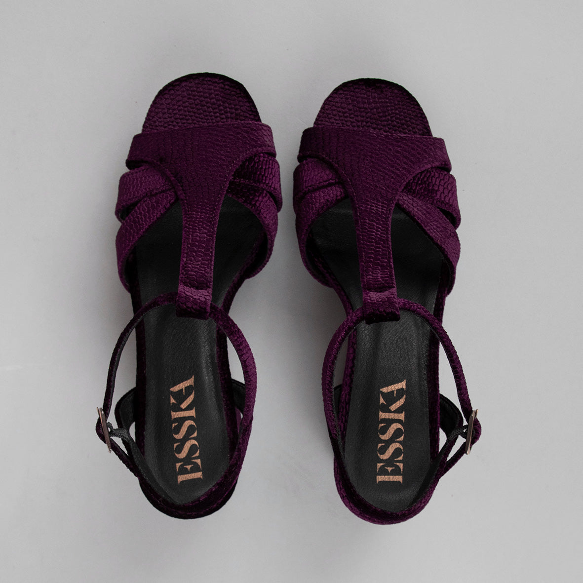 Charlie WIDE Velvet Dark Plum | ESSKA