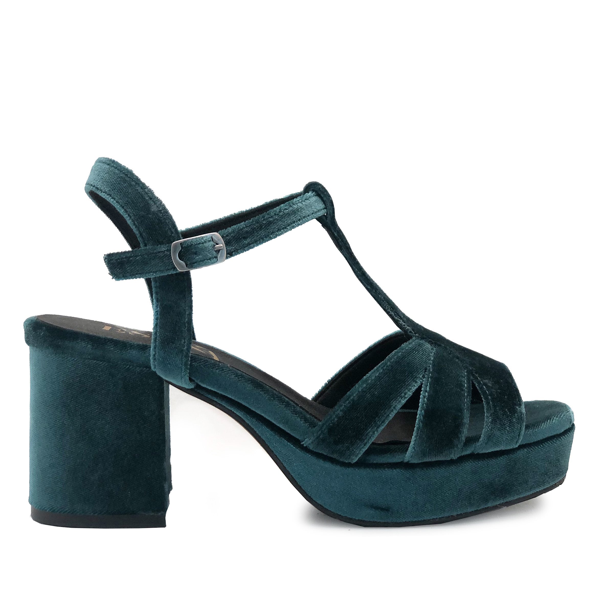 Dark grey best sale block heel sandals