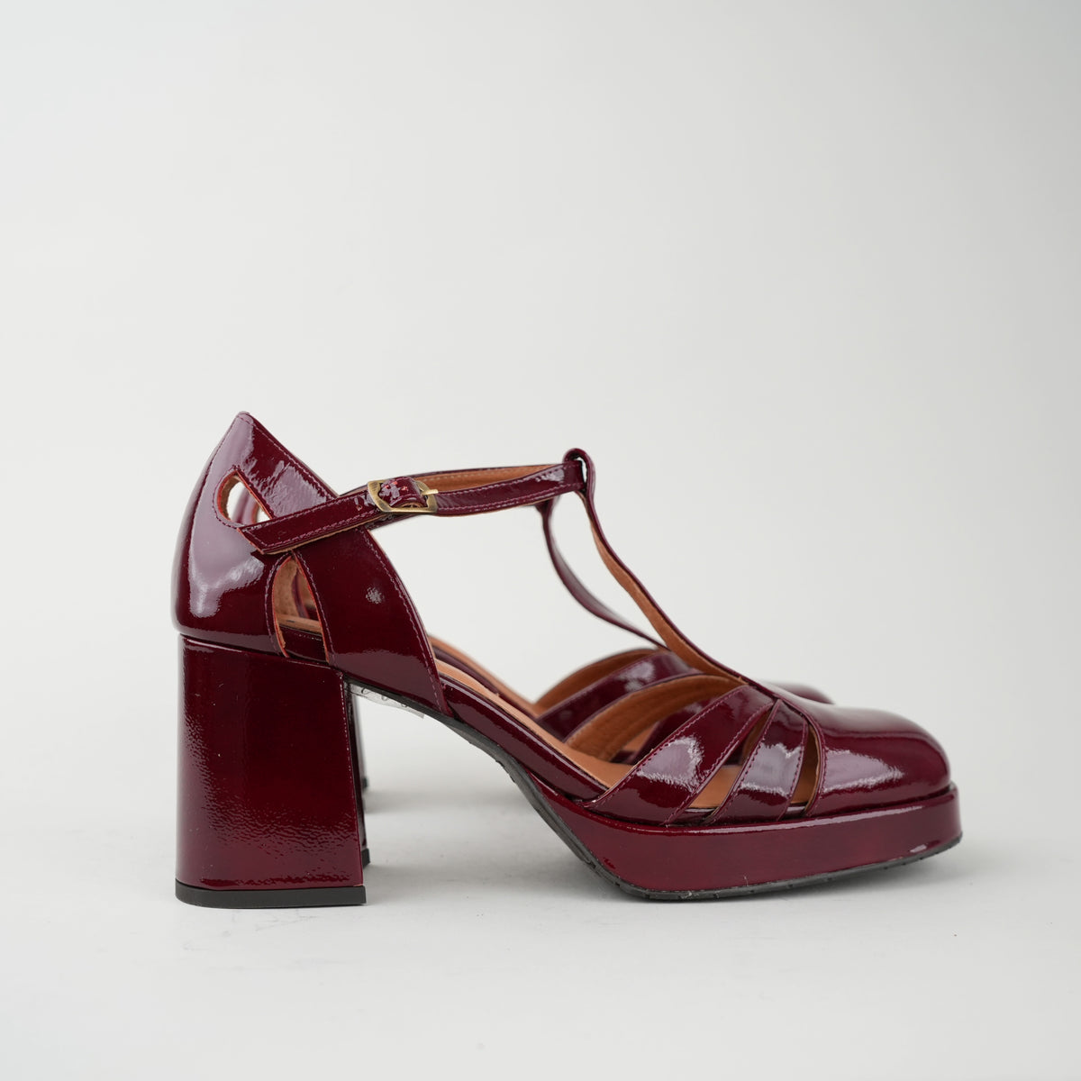Sample - Chaza Wine Patent - Size 42 UK8 Mid Shoe by Esska