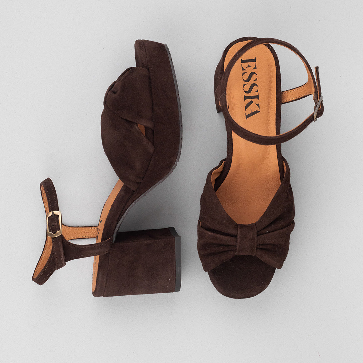 Chilli Chocolate Mid Sandal by Esska Shoes Ltd