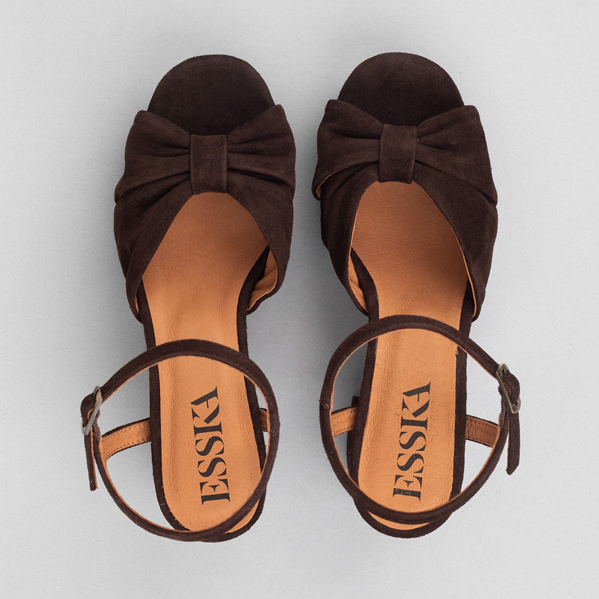 Chilli Chocolate Mid Sandal by Esska Shoes Ltd