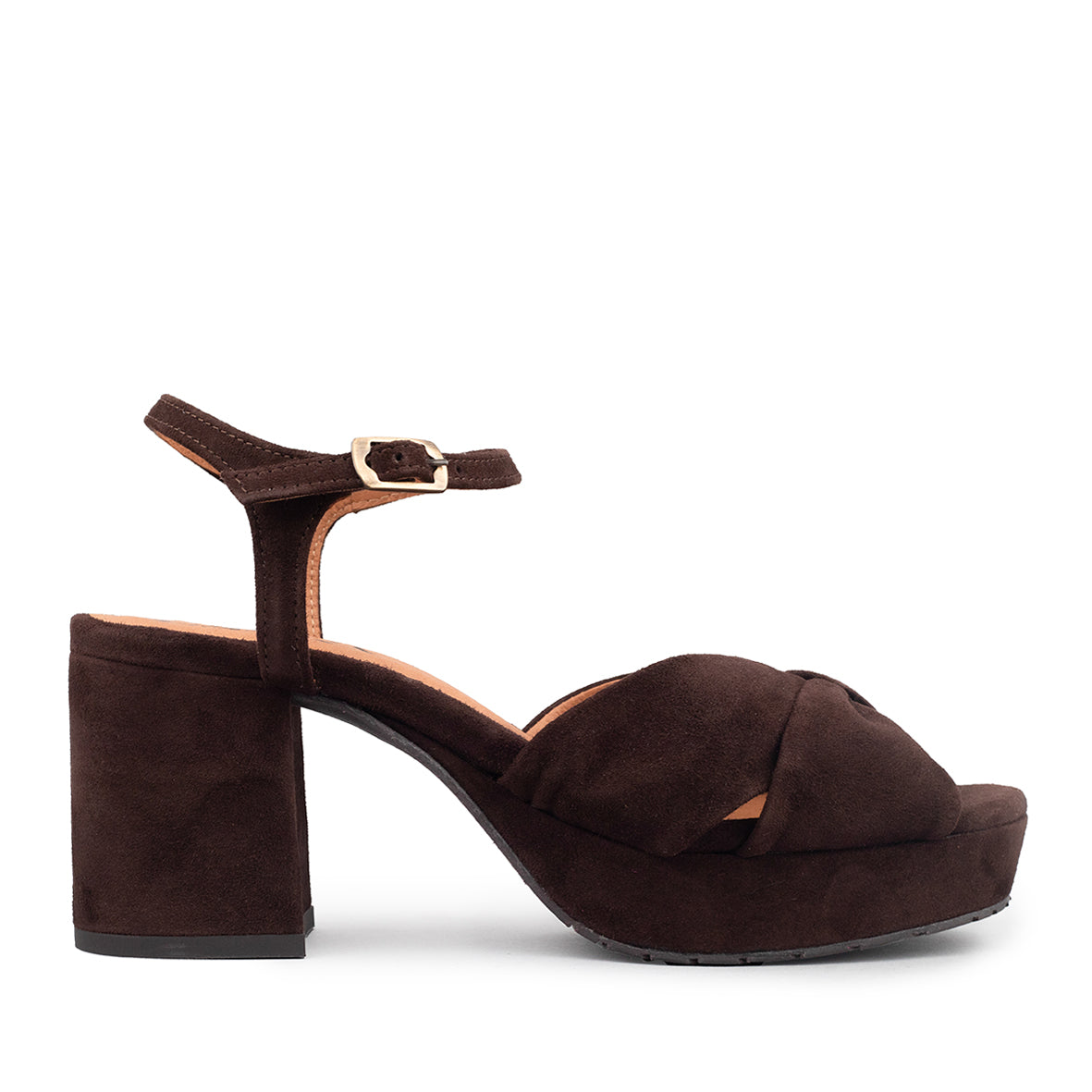Chilli Chocolate Mid Sandal by Esska Shoes Ltd