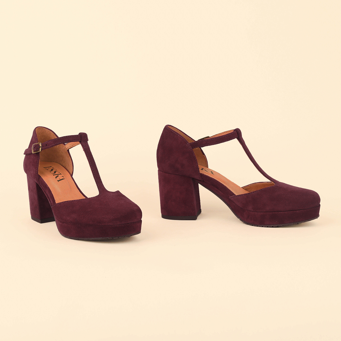 Colette Plum Mid Shoe by Esska