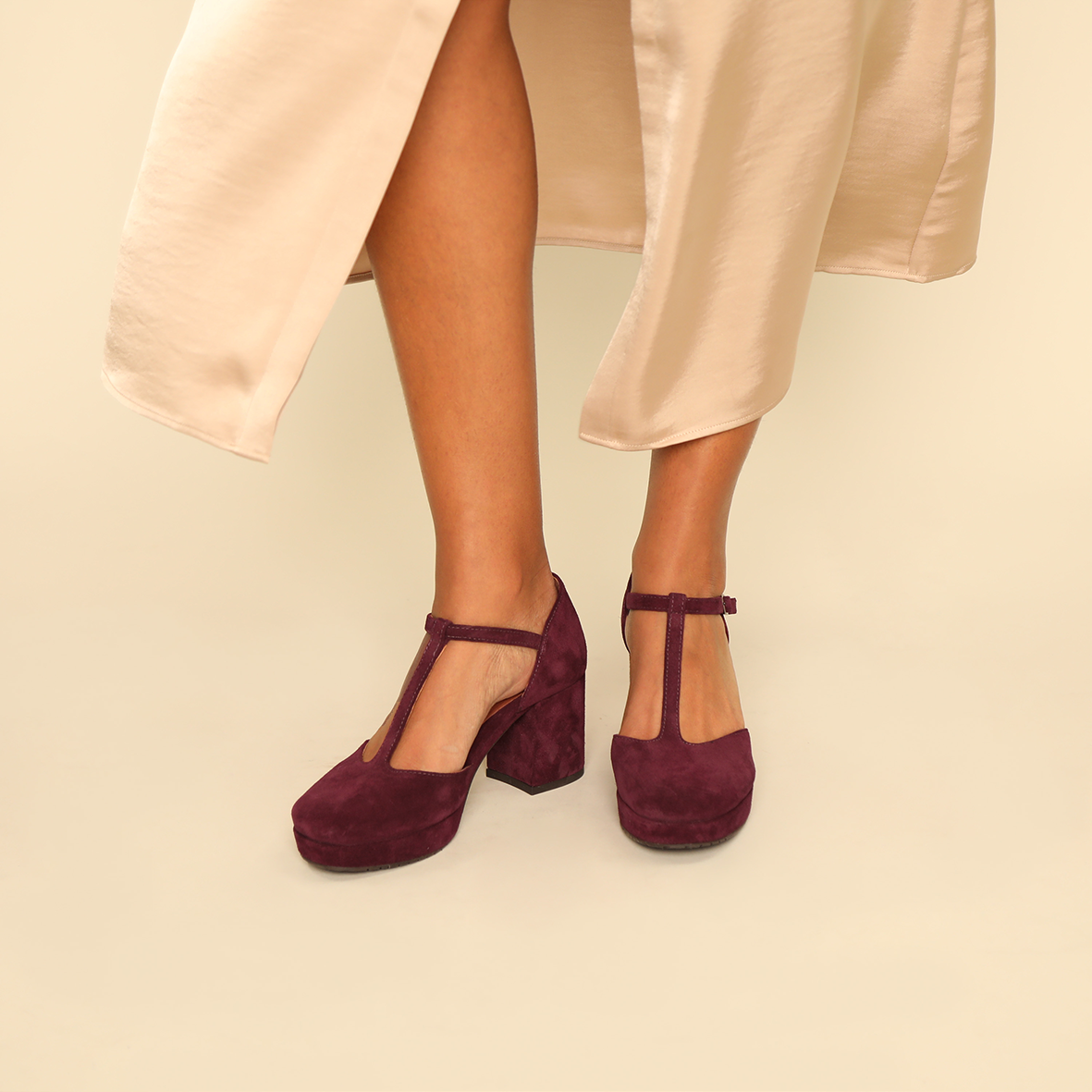 Colette Plum Mid Shoe by Esska
