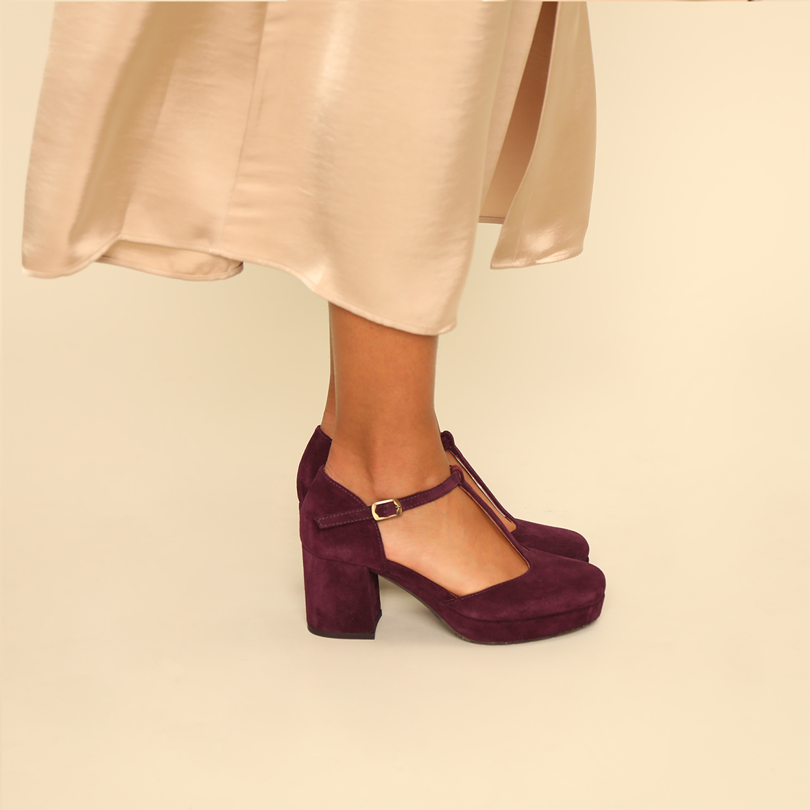 Colette Plum Mid Shoe by Esska