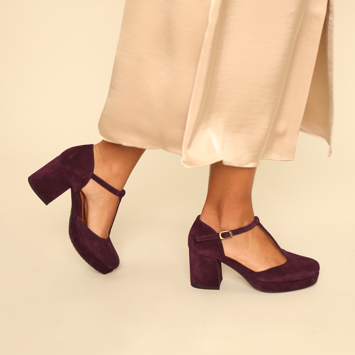 Colette Plum Mid Shoe by Esska