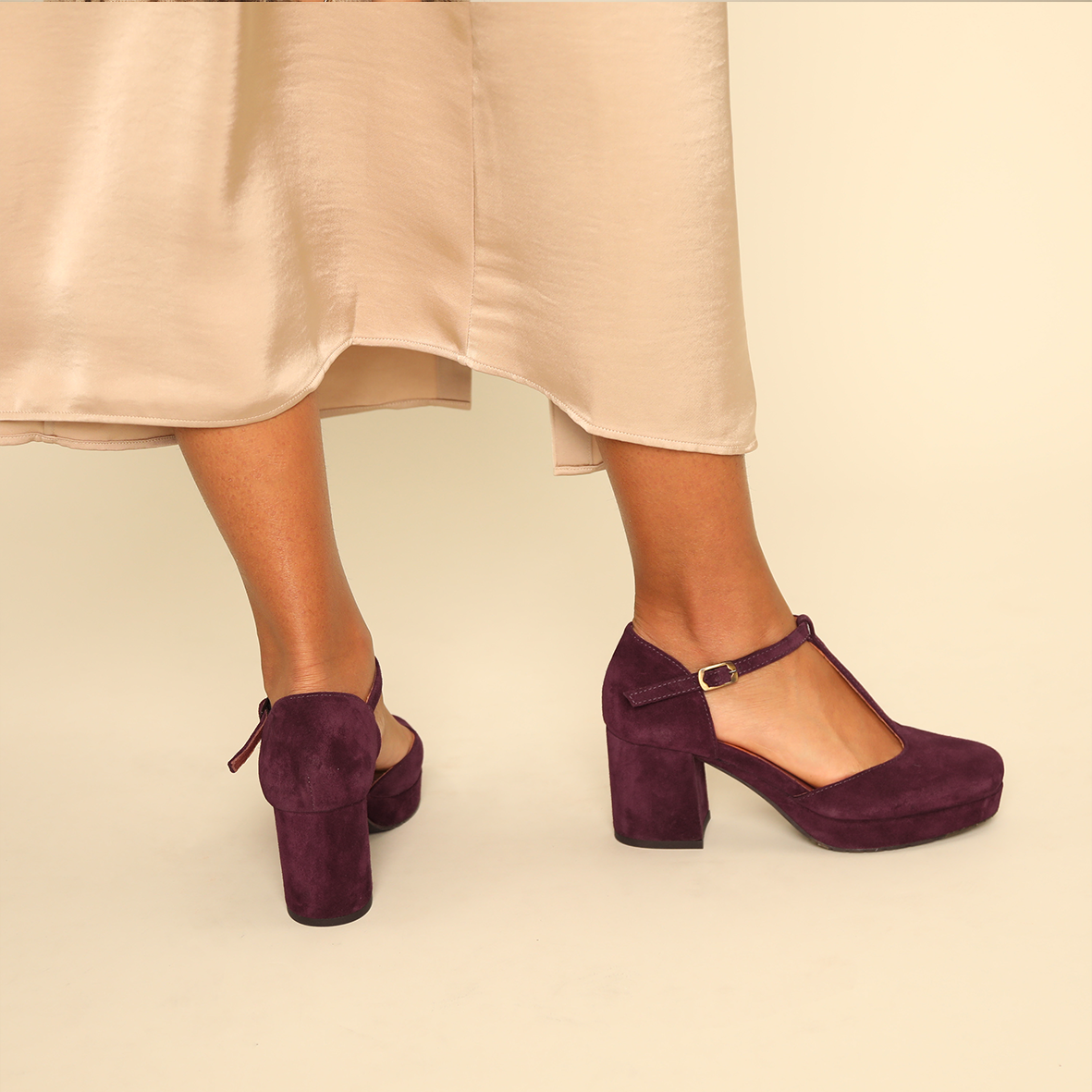 Colette Plum Mid Shoe by Esska