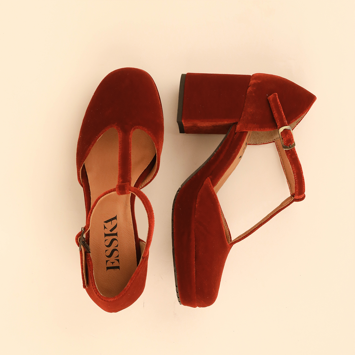 Colette Velvet Burnt Orange