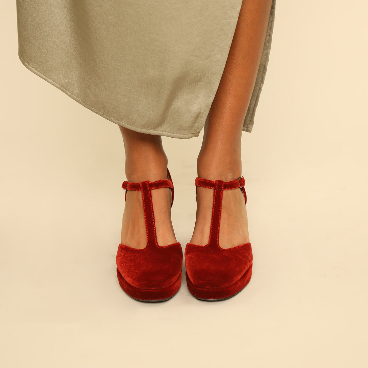 Colette Velvet Burnt Orange