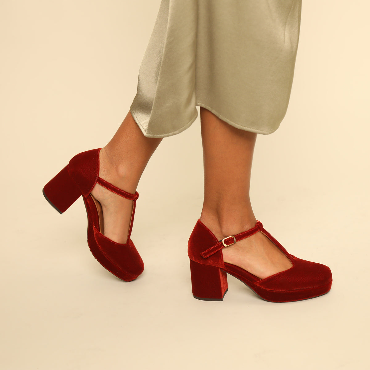 Colette Velvet Burnt Orange