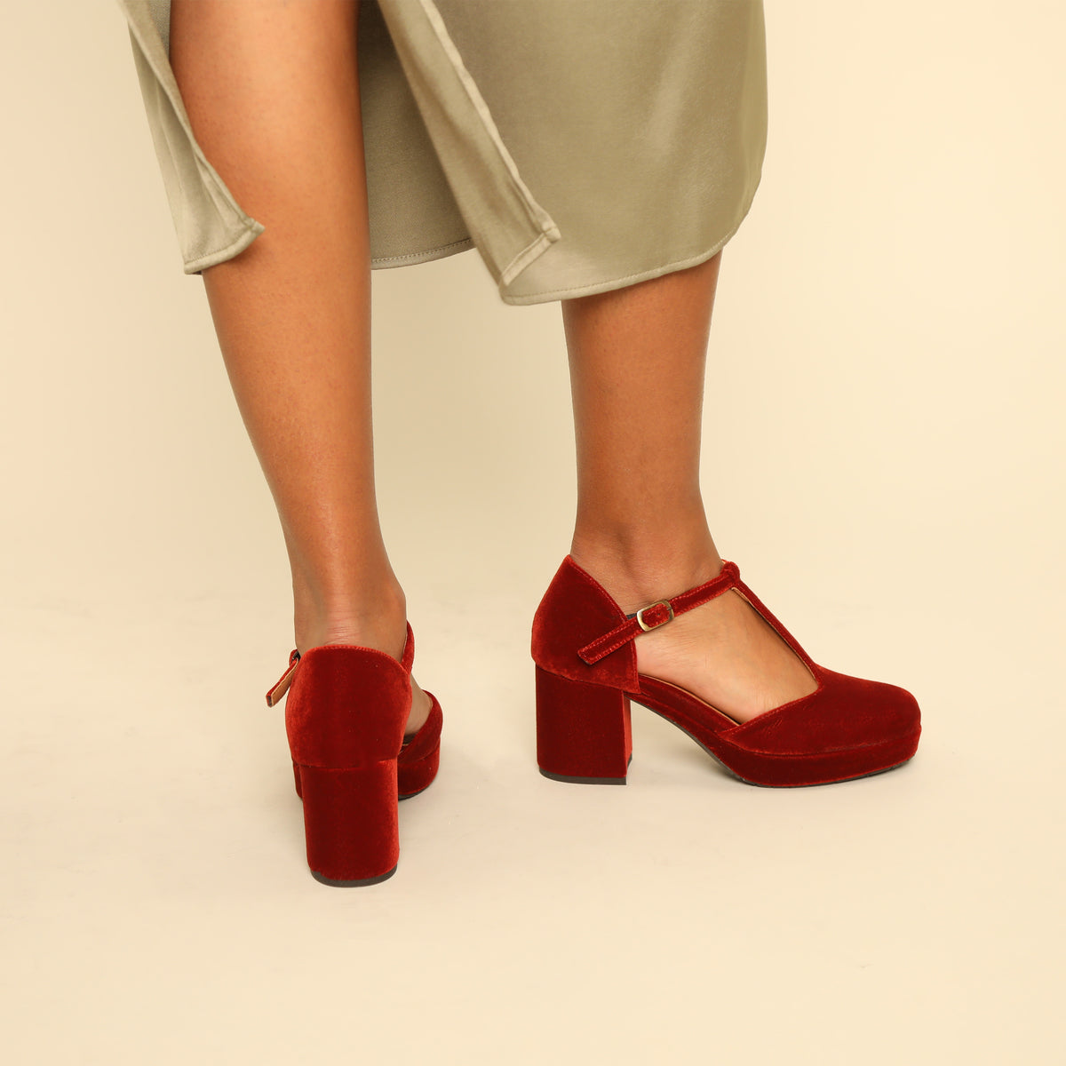 Colette Velvet Burnt Orange