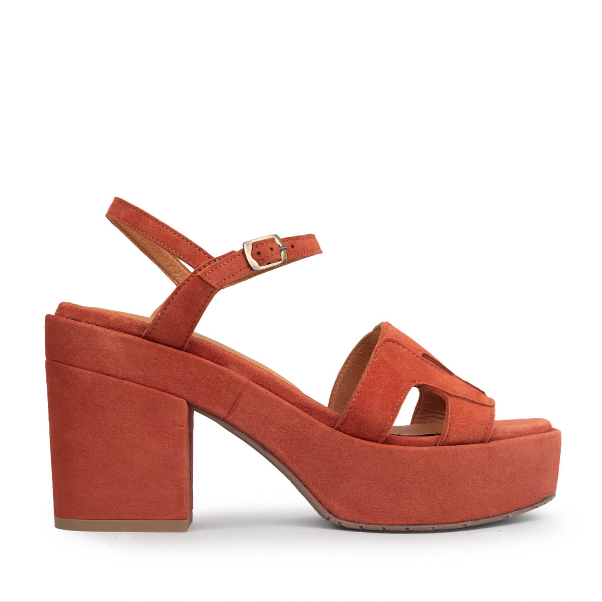 Donna Rust Mid Sandal by Esska