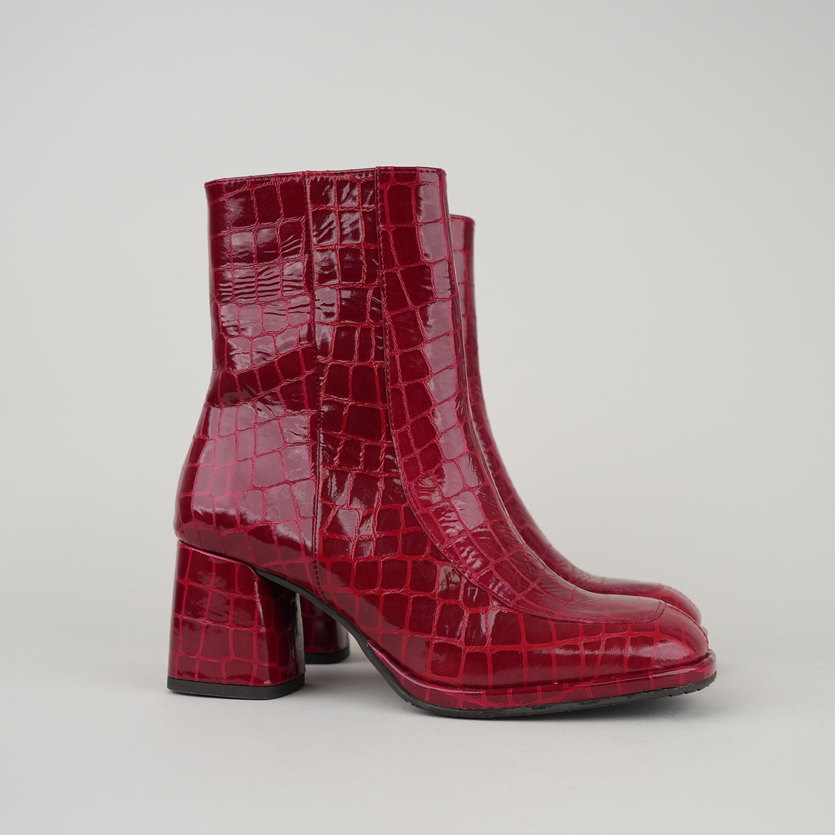 Sample - Pascale Cherry Patent Croc Emb - Size 37 (UK4)
