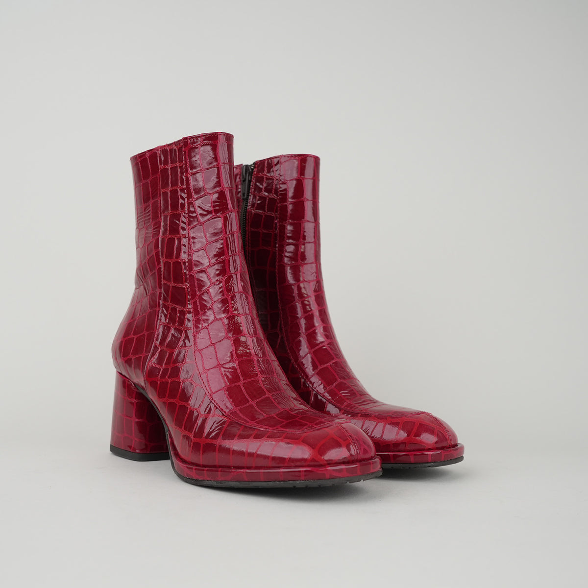 Sample - Pascale Cherry Patent Croc Emb - Size 37 (UK4)