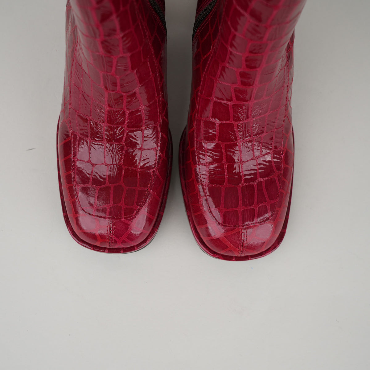 Sample - Pascale Cherry Patent Croc Emb - Size 37 (UK4)