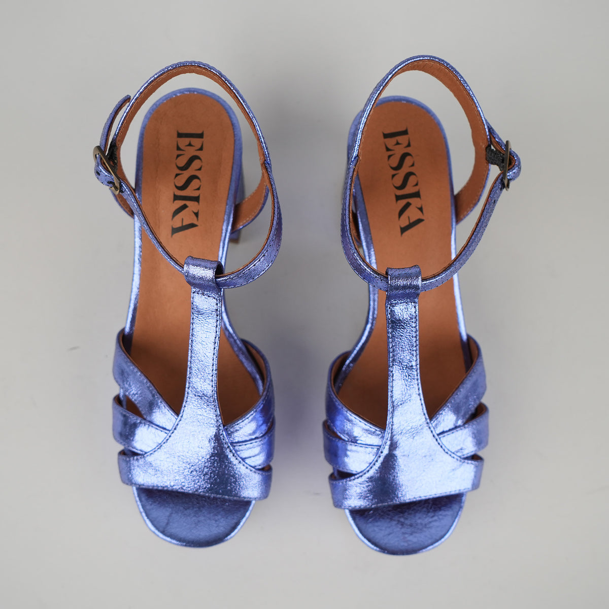 Sample - Charlie Metallic Steel Blue - Size 37 (UK4)