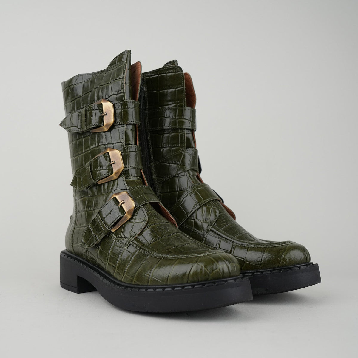 Sample - Birdie Green Croc - Size 37 (UK4)