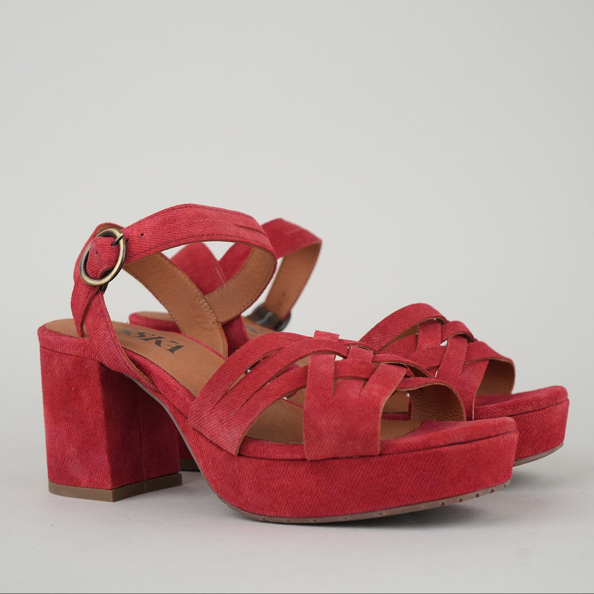 Sample - Carlota Red Denim - Size 37 (UK4)