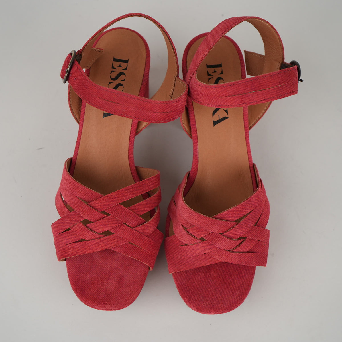 Sample - Carlota Red Denim - Size 37 (UK4)