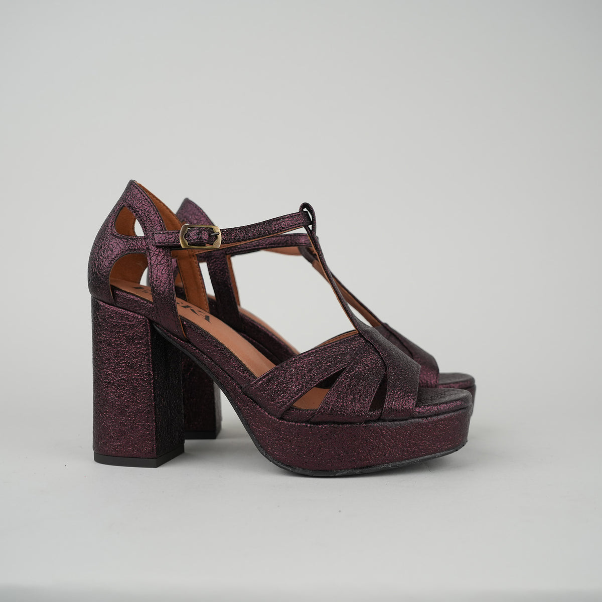 Sample - Victoria Vegan Metallic Plum - Size 37 (UK4)