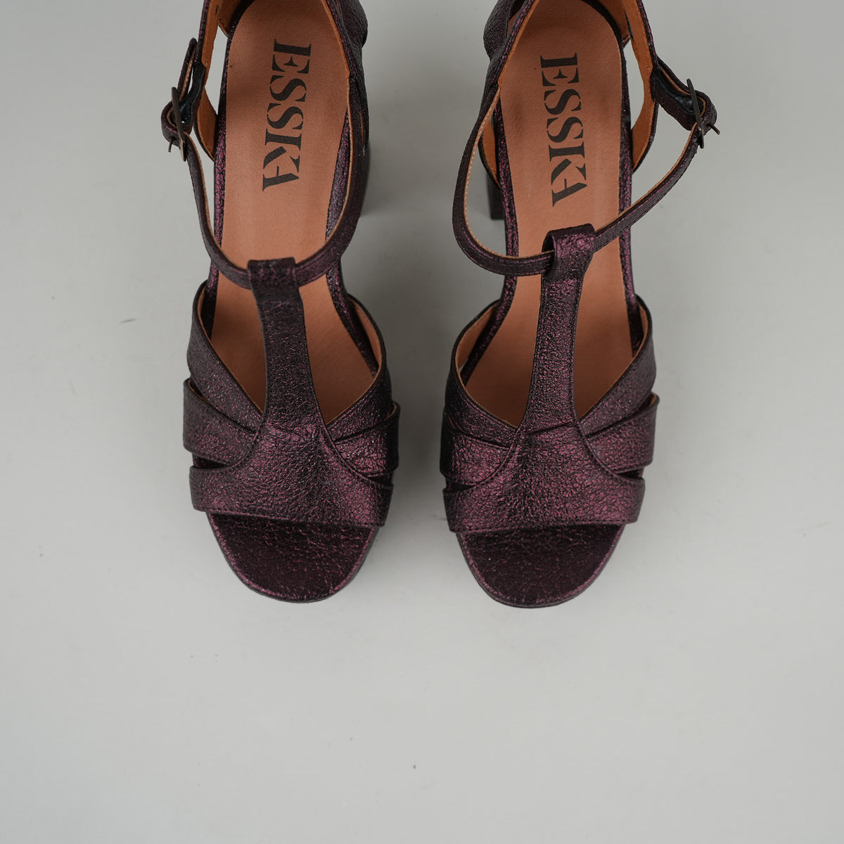 Sample - Victoria Vegan Metallic Plum - Size 37 (UK4)
