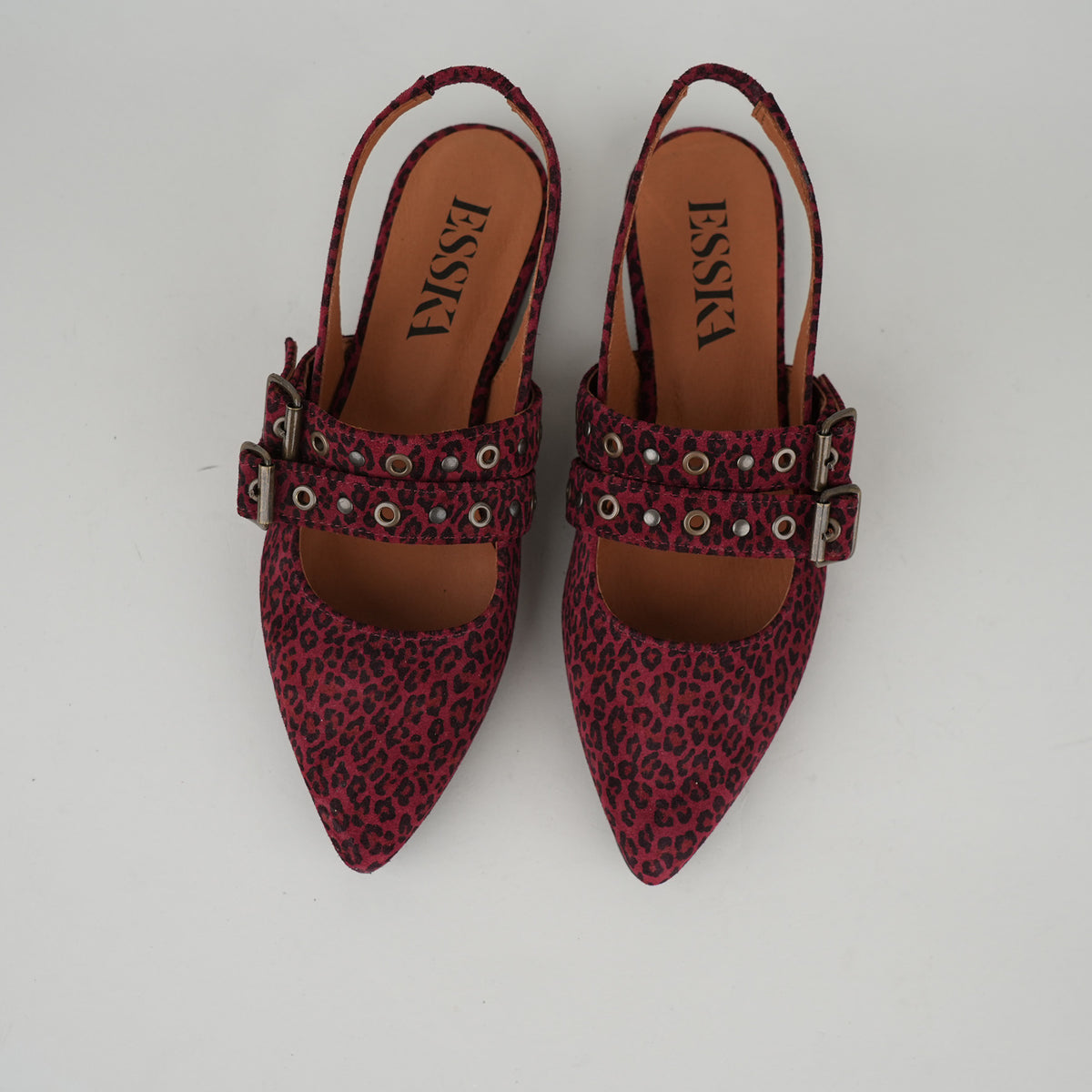 Sample - Hope Wine Leopard - Size 37 (UK4)