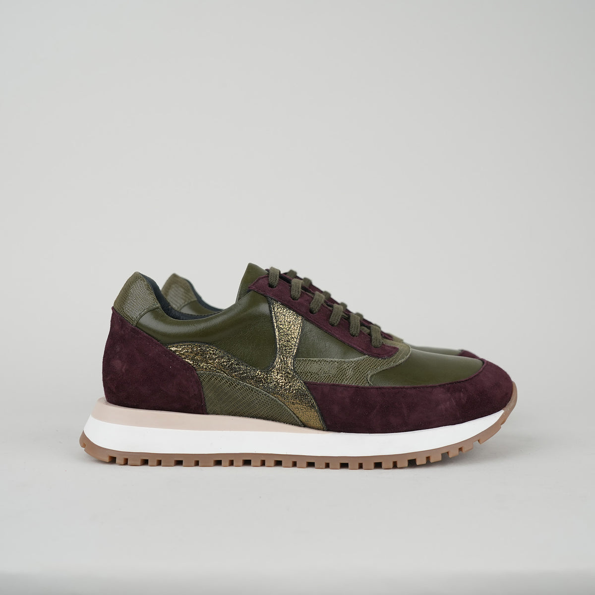 Sample - Cinda Burgundy Green - Size 37 (UK4)