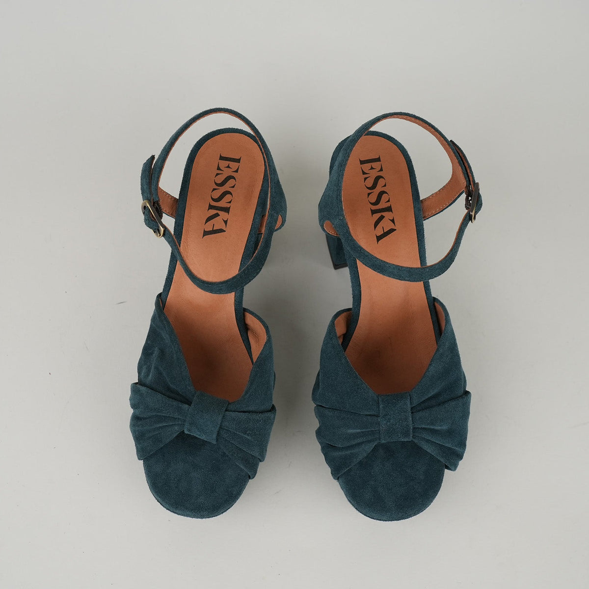 Sample - Chilli Teal Suede - Size 37 (UK4)