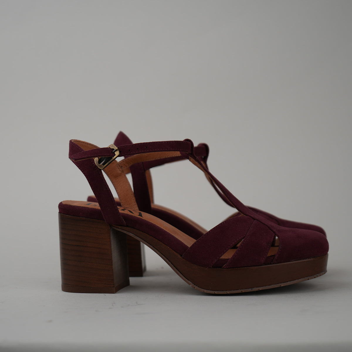 Sample - Celeste  Burgundy Suede  - Size 37 (UK4)