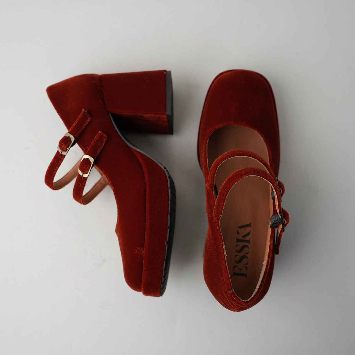 Sample - Sienna Velvet Burnt Orange - Size 37 (UK4)