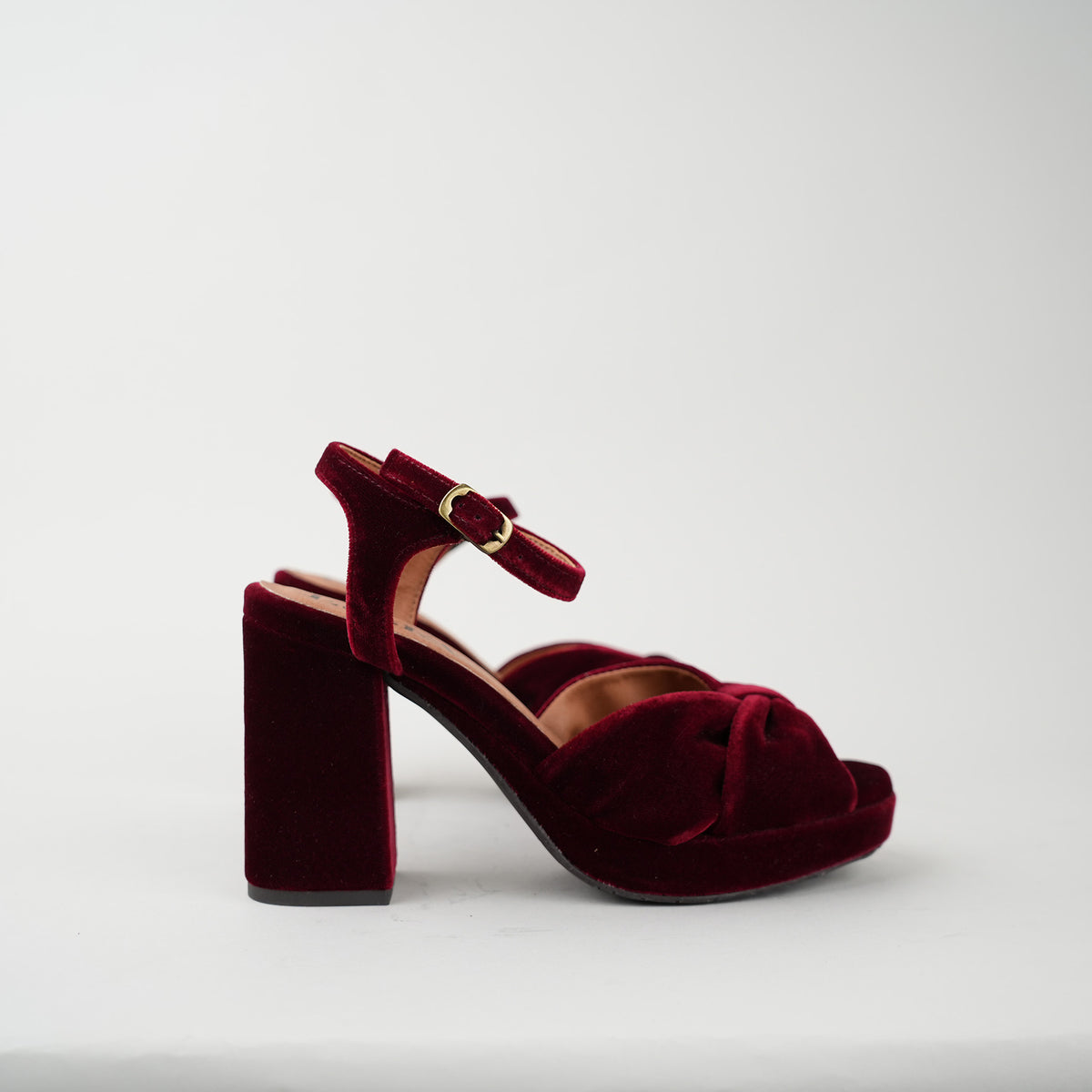 Sample - Vanya Velvet Bourdeaux  - Size 37 (UK4)
