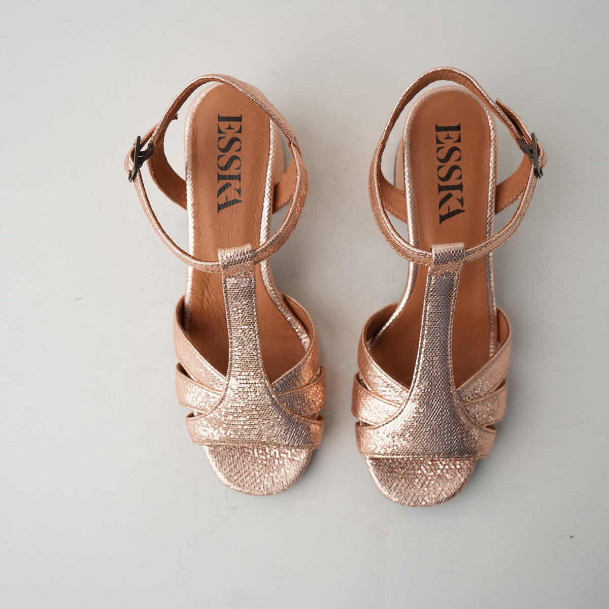 Sample - Gabby Metallic Dusty Pink - Size 37 (UK4)