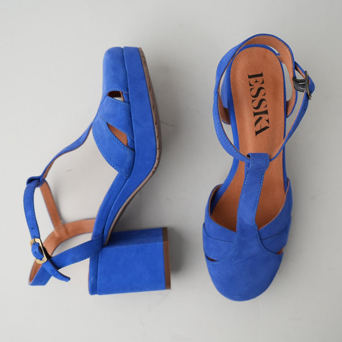Sample - Celeste  Blue Suede - Size 37 (UK4)
