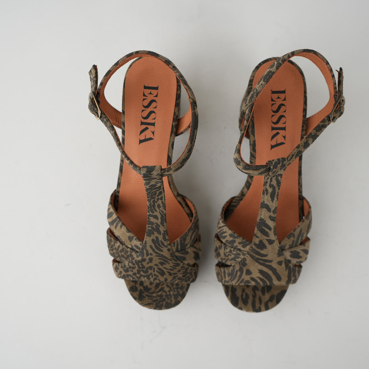 Sample - Charlie Khaki Leopard  - Size 37 (UK4)