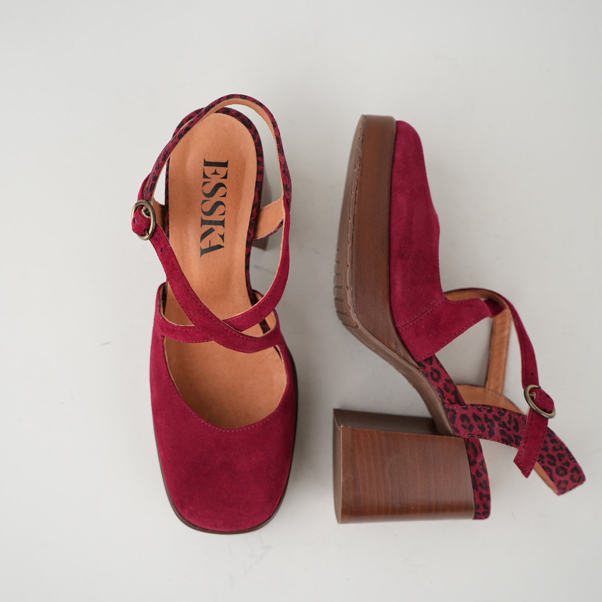 Sample - Sophie Wine Leopard - Size 37 (UK4)