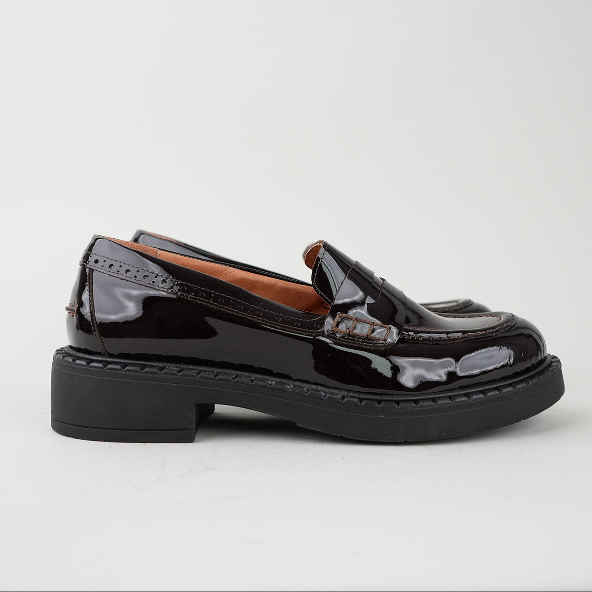 Sample - Ben Patent Wine - Size 40 UK7 Flat Shoe by Esska