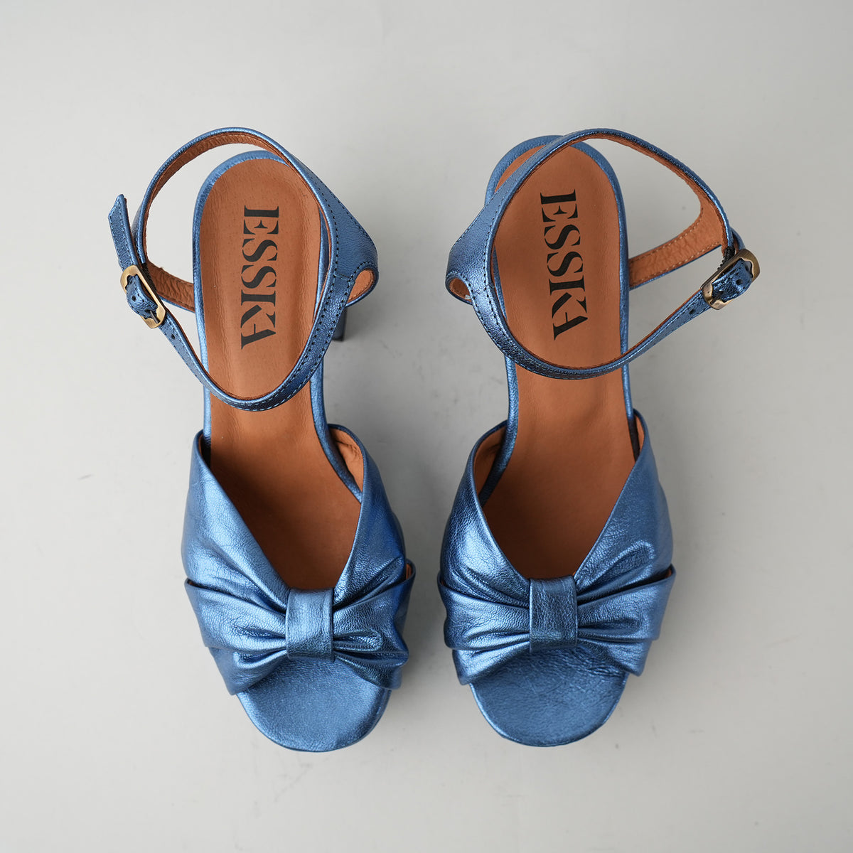 Sample - Chilli Metallic Steel Blue - Size 37 (UK4)