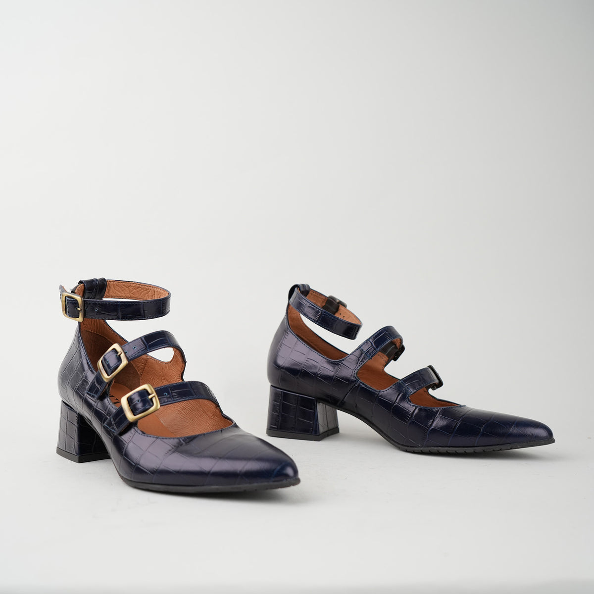 Sample - Larissa Blue Croc - Size 37 (UK4)