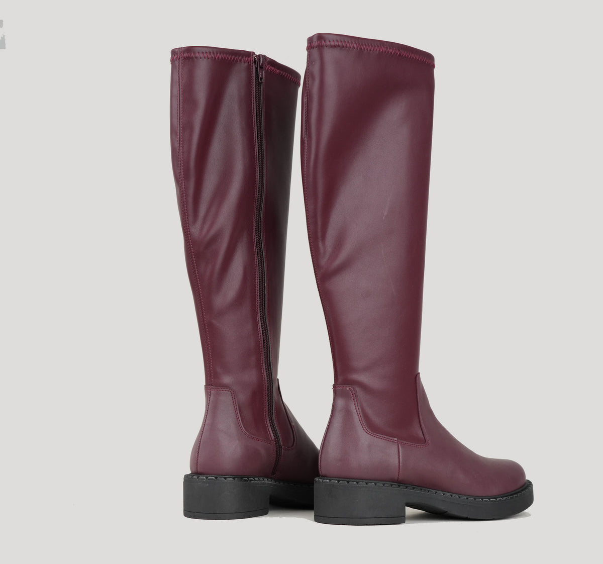 Sample - Bea Vegan Wine - Size 37 UK4 Flat Boot by Esska