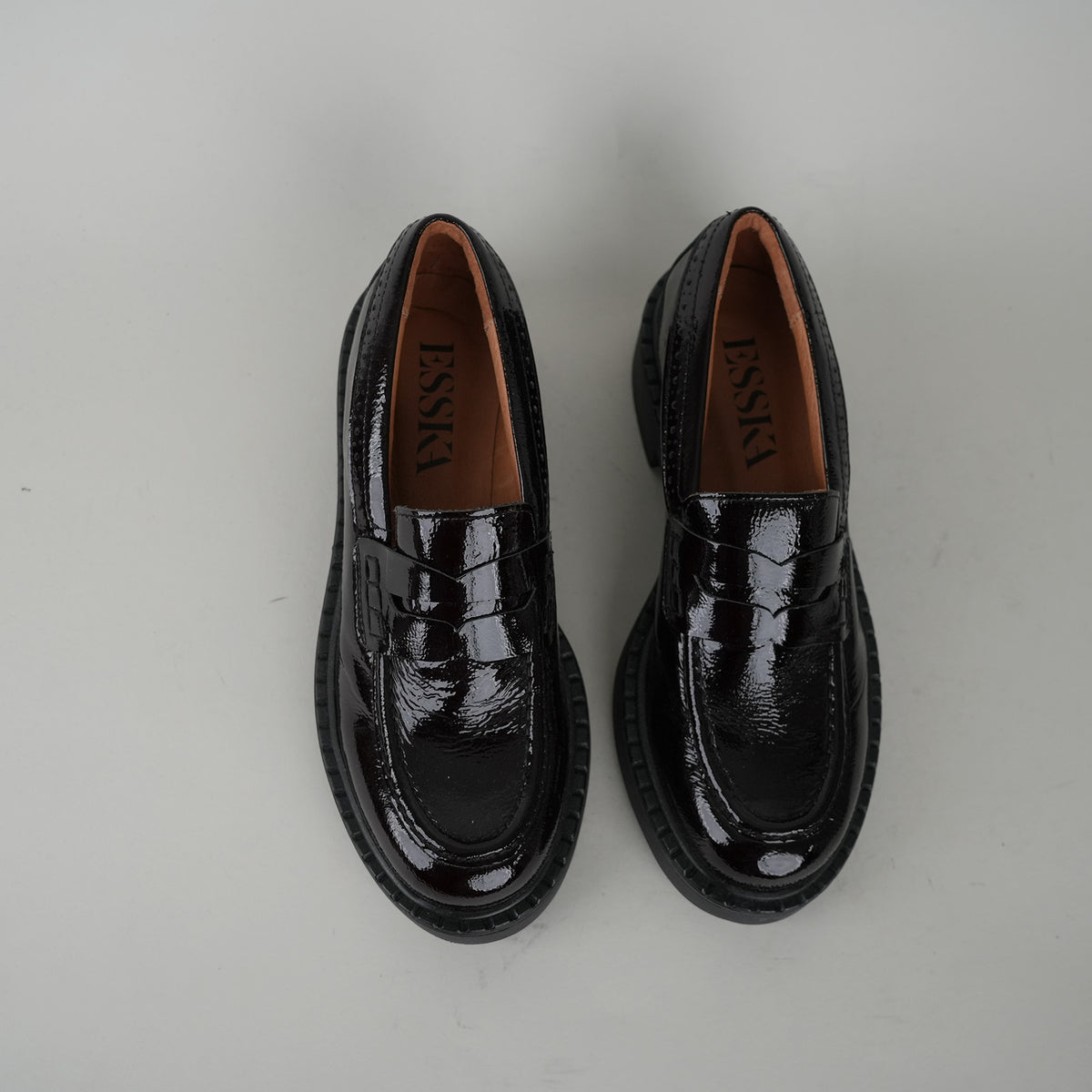 Sample - Ben Wine Patent - Size 37 UK4 Flat Shoe by Esska