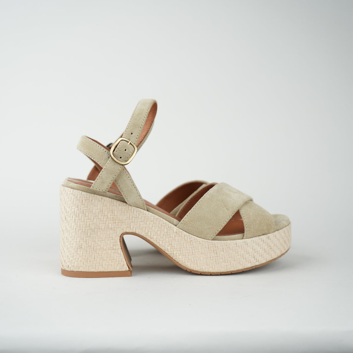 Sample - Becca Stone - Size 37 UK4 Mid Sandal by Esska