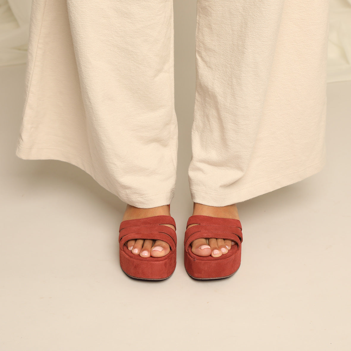 Ellie Rust SP Flat Sandal by Esska